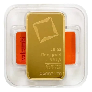 10 oz (311 grams) Valcambi Gold Bar (With Assay)