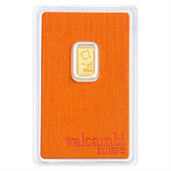 1.0 Gram Valcambi Gold Bar (With Assay)